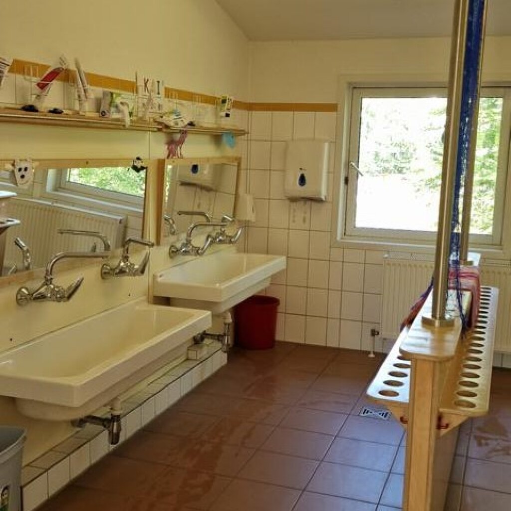 Waschbereich der AWO Kita Billwerder Straße der AWO Hamburg.