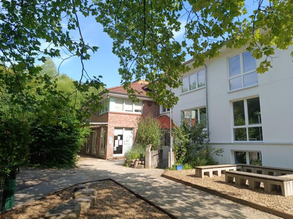 Hausansicht der AWO Kita Löwenzahn in Poppenbüttel.